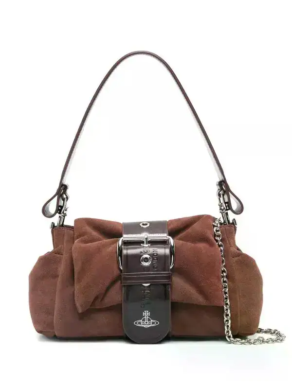 Vivienne Westwood Brown Buckle Shoulder Bag